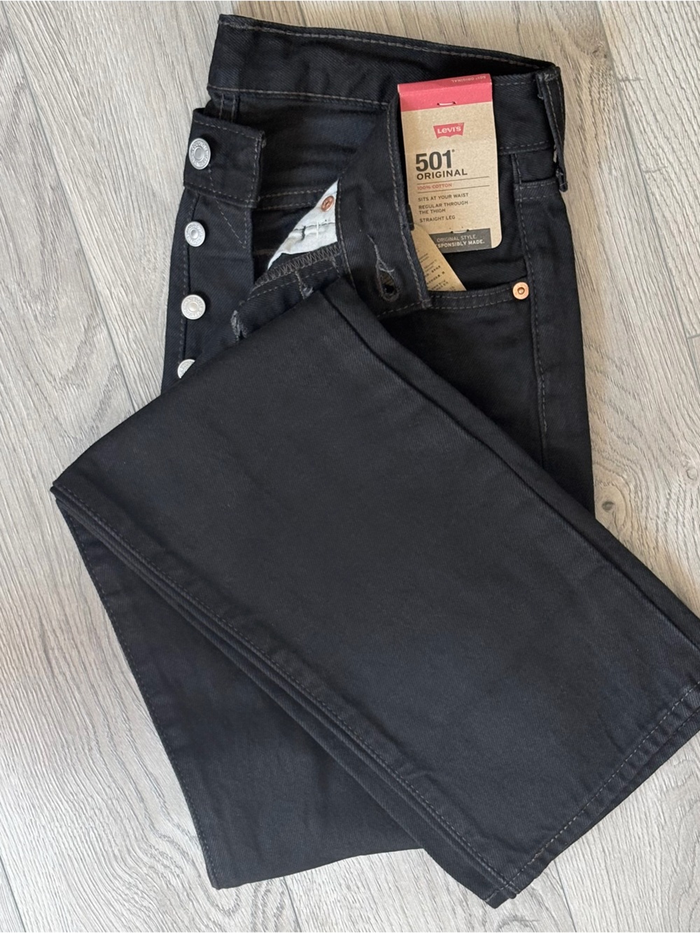 Levi's 501 Original Straight Jeans - Black